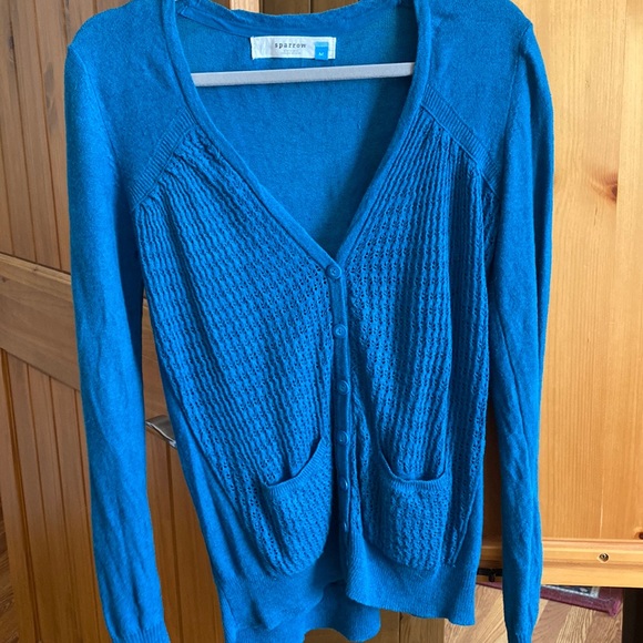 Anthropologie Sweaters - Anthropologie SPARROW teal sweeter cardigan